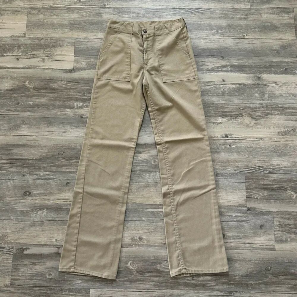 Vintage 70s Levi's Military Style Pants Trousers Size 29X34